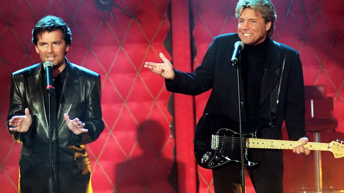 Dieter Bohlen meldet sich in ungewohnter Weise auf Instagram: Per KI lebt das einstige Erfolgsduo mit Thomas Anders wieder auf.  - Bild: Katja Lenz/dpa