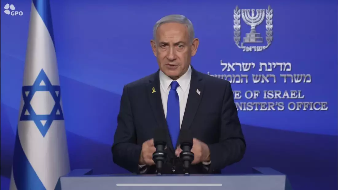 Israels Regierungschef Netanjahu sprach von einem erfolgreichen Eröffnungsschlag.  - Bild: XinHua/dpa