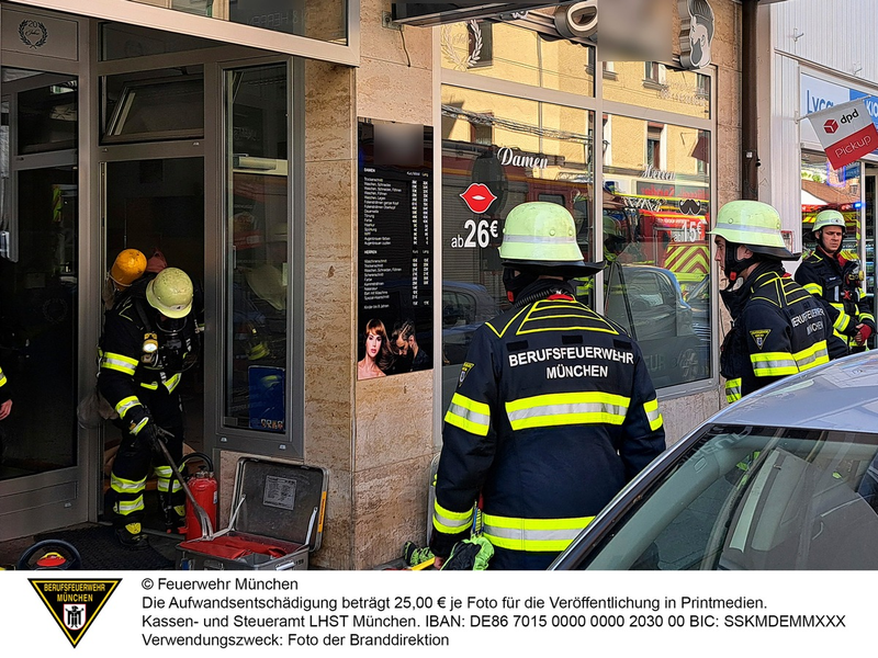 FW-M: Elektrobrand in Friseursalon (Neuhausen) - Foto: presseportal.de