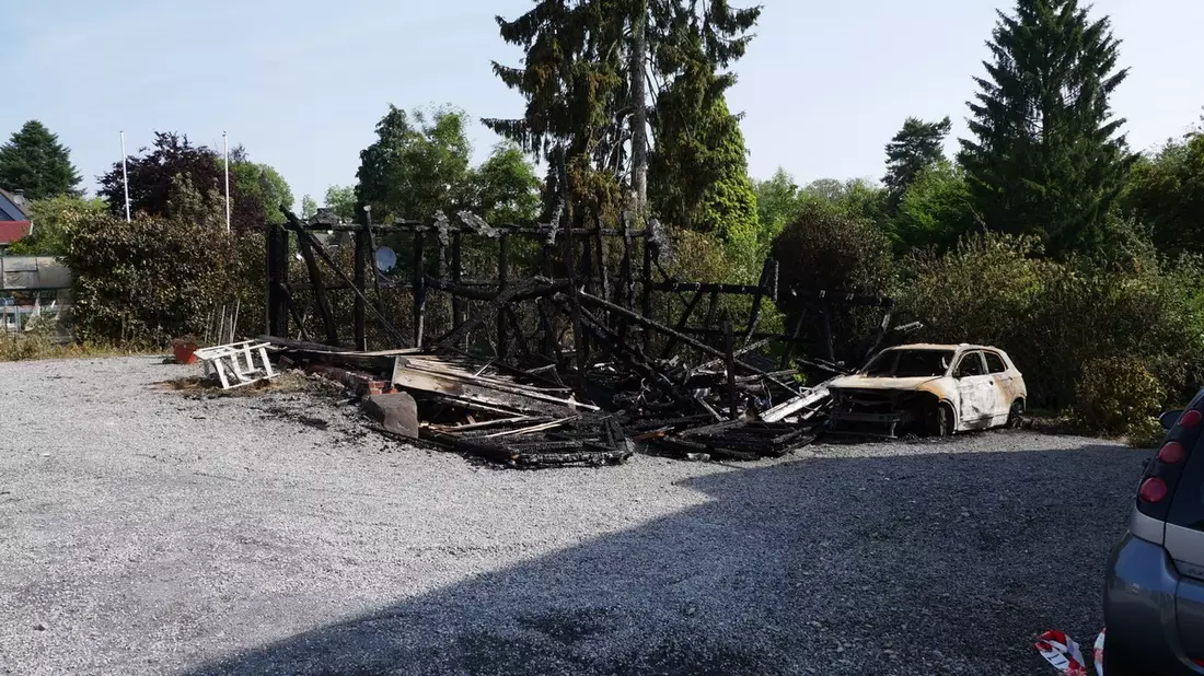 POL-RBK: Wermelskirchen - Brand eines Pkw mit hohen Folgeschäden - Bild: presseportal.de