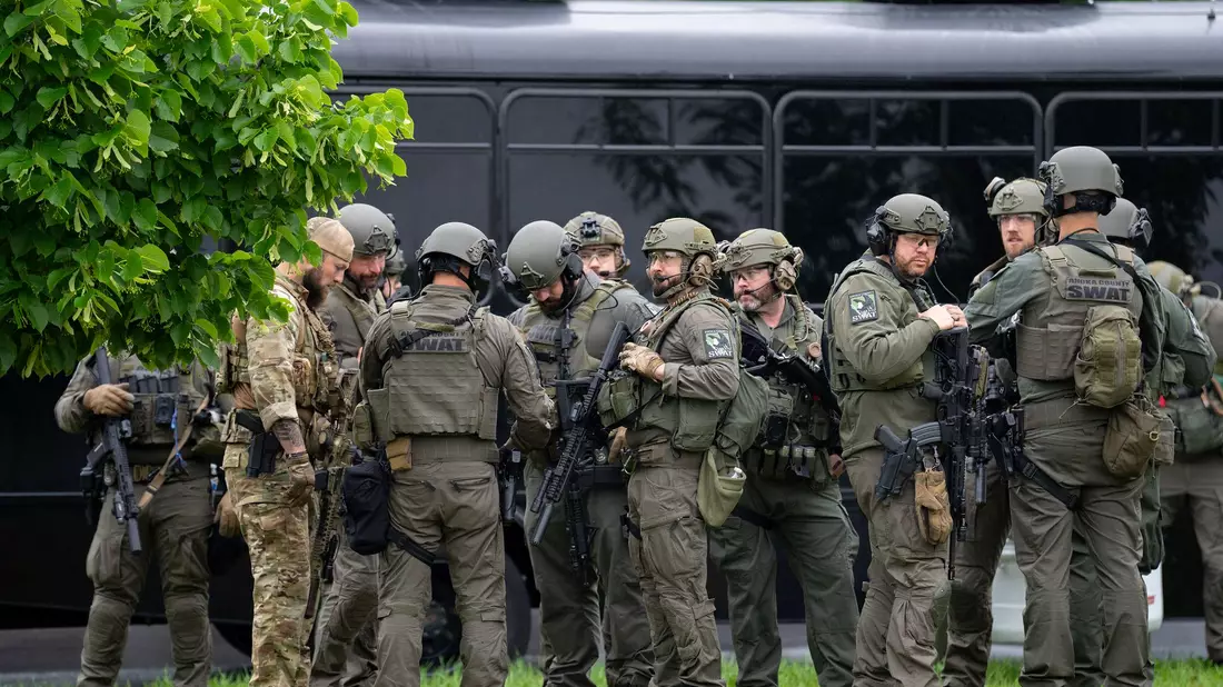 In Minnesota findet aktuell eine Großfahndung statt. - Bild: Alex Kormann/Star Tribune/AP/dpa