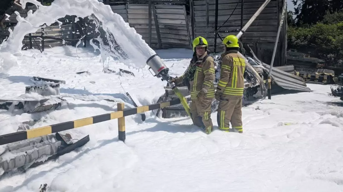 FW Ratingen: Unterstützung bei Großbrand in Velbert - Bild: presseportal.de
