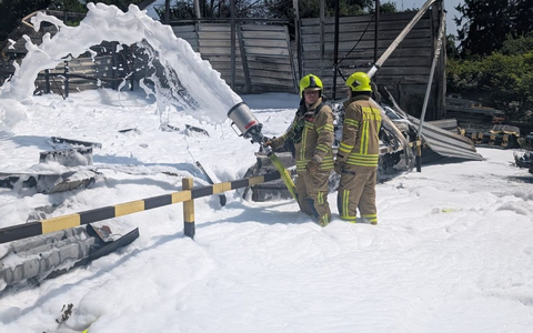 FW Ratingen: Unterstützung bei Großbrand in Velbert - Foto: presseportal.de