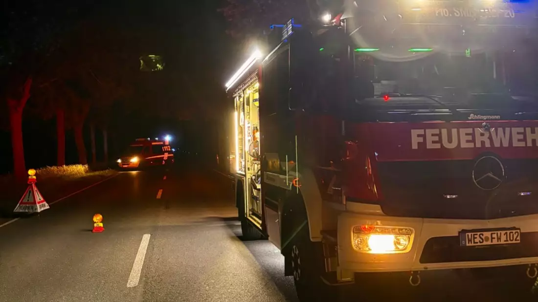 FW-Schermbeck: Verkehrsunfall auf der Weseler Straße - Bild: presseportal.de