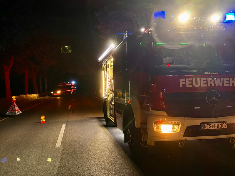 FW-Schermbeck: Verkehrsunfall auf der Weseler Straße - Foto: presseportal.de