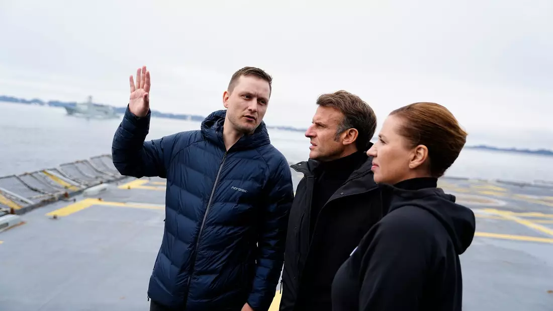 Macron und Frederiksen machen sich für souveränes Grönland stark (Foto-aktuell). - Bild: Mads Claus Rasmussen/Ritzau Scanpix/AP/dpa