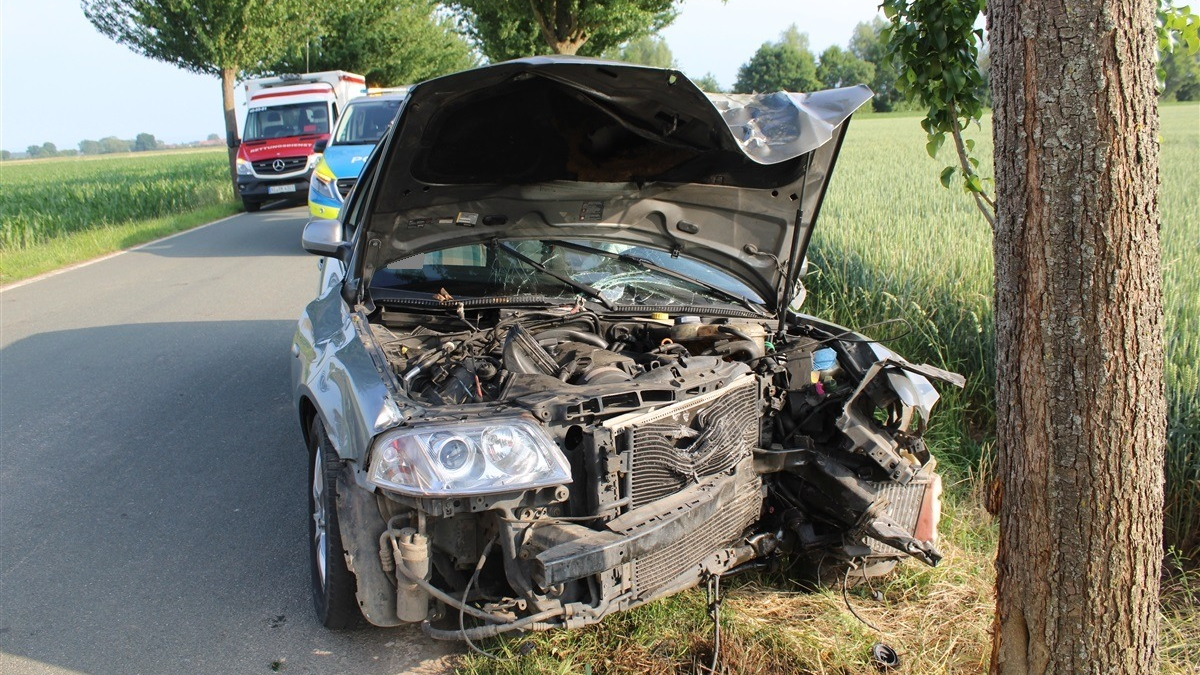 POL-MI: Von der Straße abgekommen - Foto: presseportal.de
