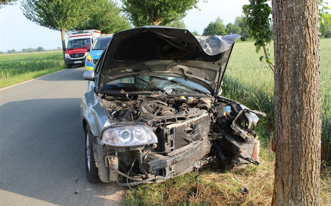 POL-MI: Von der Straße abgekommen - Foto: presseportal.de