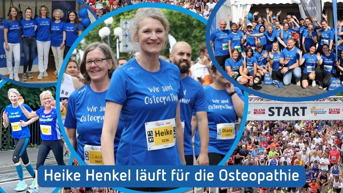 Mit Ausdauer für gesetzliche Anerkennung: Verband setzt starkes Zeichen beim Wiesbadener City Marathon / Heike Henkel läuft für die Osteopathie: VOD geht mit starkem Team ins Rennen - Foto: presseportal.de