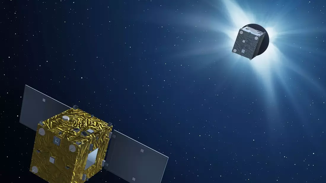 Proba-3 startete im Dezember 2024 und soll zwei Jahre im Einsatz sein. - Bild: P. Carril/ESA/dpa