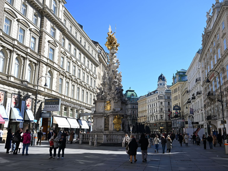 Der Graben, eine Einkaufsstraße in der Wiener Innenstadt. (Archivbild) - Foto: Helmut Fohringer/APA/dpa