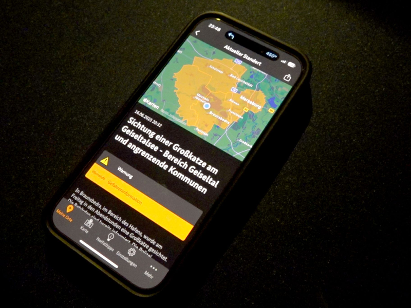 Am Montagabend warnte der Saalekreis die Bevölkerung. - Foto: NEWS5/dpa