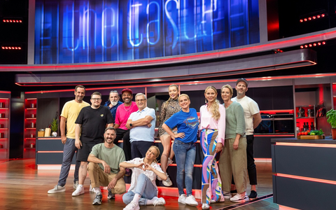 Elmar Paulke Paul Schütz Andreas Hoppe Simon Pearce Jan Hofer Melody Haase Jeanette Biedermann Jenny Elvers Martina Voss-Tecklenburg Ben Blümel Jochen Schropp Kathrin Menzinger Promi Taste - Foto: Joyn/Benedikt Müller, presseportal.de Elmar Paulke Paul Schütz Andreas Hoppe Simon Pearce Jan Hofer Melody Haase Jeanette Biedermann Jenny Elvers Martina Voss-Tecklenburg Ben Blümel Jochen Schropp Kathrin Menzinger Promi Taste - Foto: Joyn/Benedikt Müller, presseportal.de