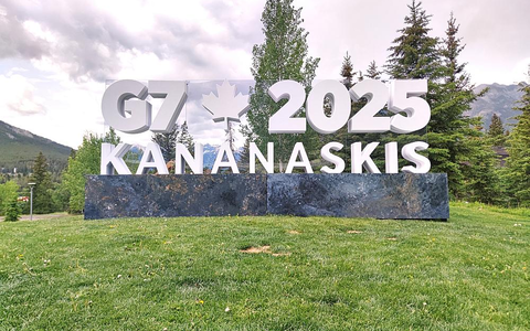 Logo von G7-Gipfel in Kanada im Juni 2025 - Foto: über dts Nachrichtenagentur