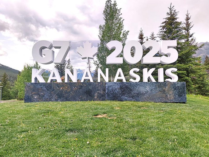 Logo von G7-Gipfel in Kanada im Juni 2025 - Foto: über dts Nachrichtenagentur