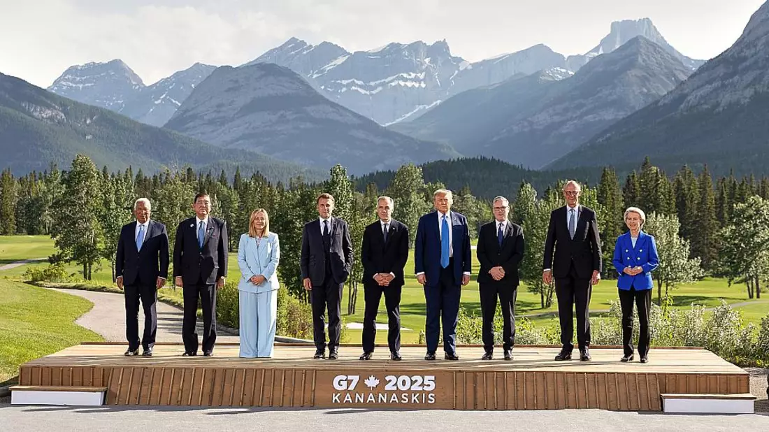 G7-Familienfoto am 16.06.2025 - Bild: Government of Canada,  Text: über dts Nachrichtenagentur