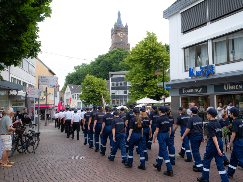 FW-KLE: Stadtfeuerwehrfest / 125 Jahre Löschzug Kleve und Musikzug - Foto: presseportal.de