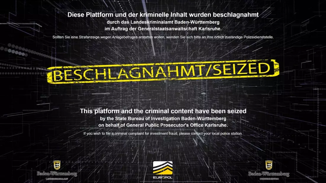 LKA-BW: Gemeinsame PM der Generalstaatsanwaltschaft Karlsruhe und des LKA BW Meilenstein im Kampf gegen internationalen Cybertrading-Betrug: Cybercrime-Zentrum und LKA BW nehmen 796 illegale Domains vom Netz - Bild: presseportal.de