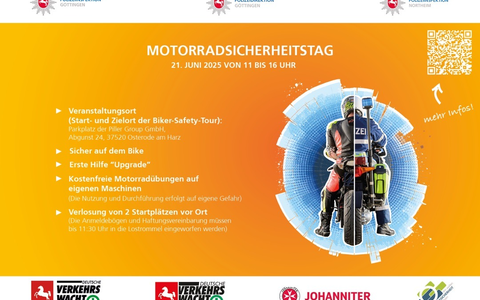 POL-NOM: Gemeinsame Pressemitteilung der Polizeiinspektionen Göttingen und Northeim sowie der Polizeidirektion Göttingen anlÀsslich des Motorradsicherheitstages am 21. Juni 2025 in Osterode am Harz - Foto: presseportal.de POL-NOM: Gemeinsame Pressemitteilung der Polizeiinspektionen Göttingen und Northeim sowie der Polizeidirektion Göttingen anlÀsslich des Motorradsicherheitstages am 21. Juni 2025 in Osterode am Harz - Foto: presseportal.de