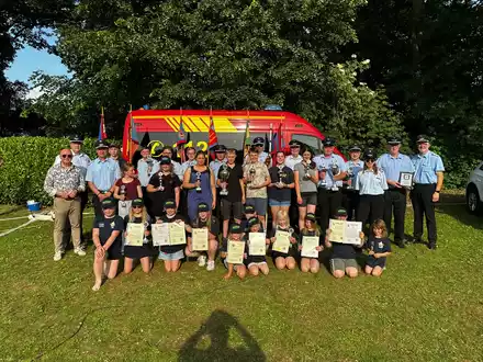 FW-ROW: 75 Jahre Feuerwehr Minstedt - Stadtfeuerwehrfest begeistert mit spannenden Wettbewerben und großem Gemeinschaftsgeist - Foto: presseportal.de