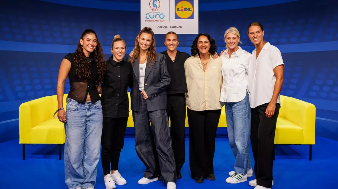 Lidl setzt auf prominente Vorbilder: Start der Never Stop Growing Initiative zur UEFA Women's EURO 2025(TM) - Bild: presseportal.de