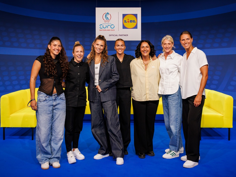 Lidl setzt auf prominente Vorbilder: Start der Never Stop Growing Initiative zur UEFA Women's EURO 2025(TM) - Foto: presseportal.de