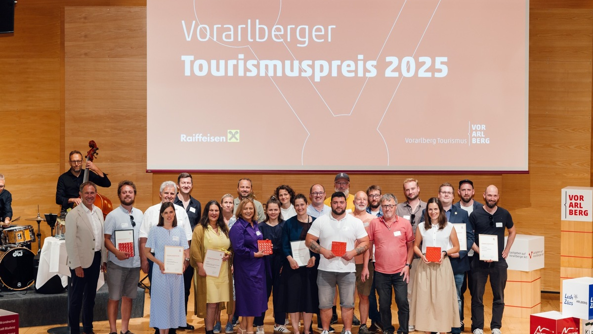 Vorarlberger Tourismuspreis 2025: Prämierte machen Gastgeben auf Vorarlberger Art spürbar - Foto: presseportal.de