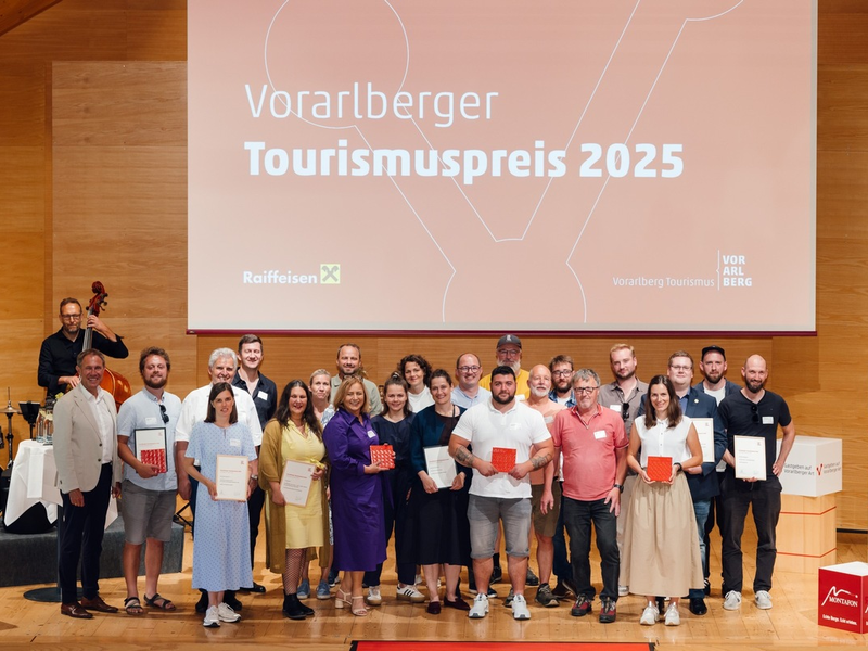 Vorarlberger Tourismuspreis 2025: Prämierte machen Gastgeben auf Vorarlberger Art spürbar - Foto: presseportal.de