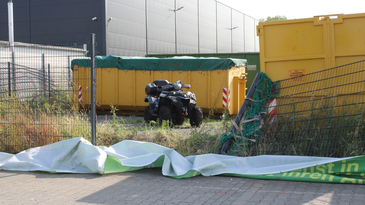 POL-GE: Zwei Verletzte bei Unfall mit Quad - Foto: presseportal.de