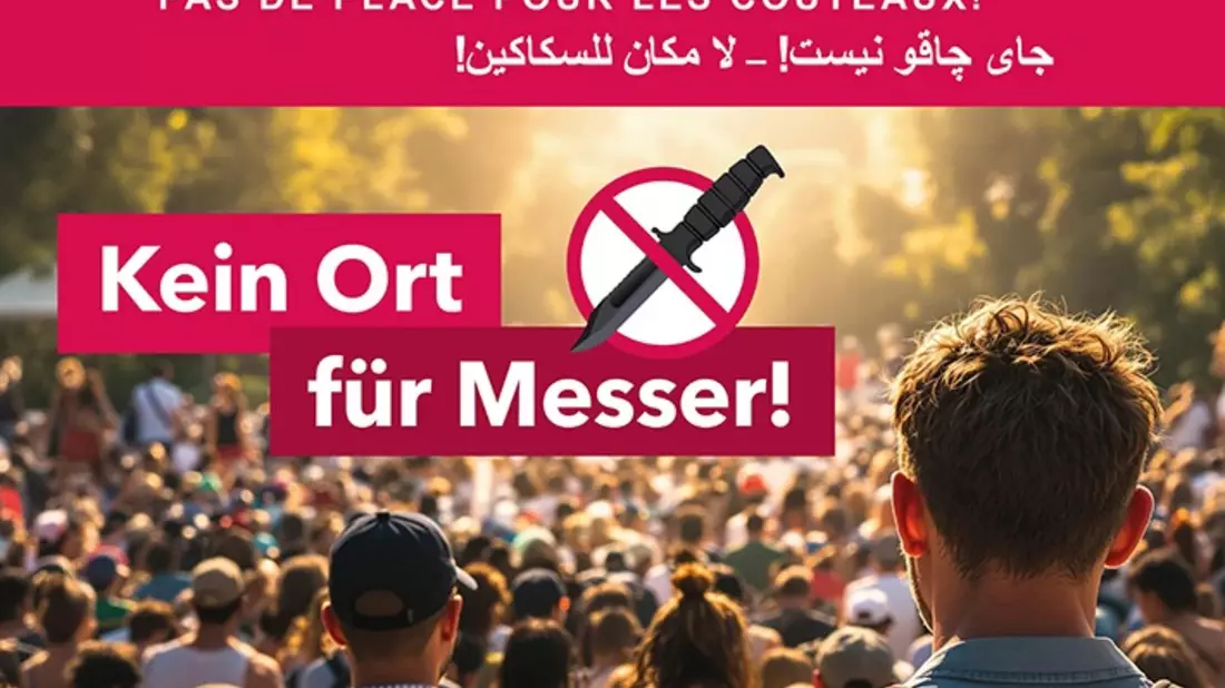 POL-KI: 250619.1 Kiel: Sicher durch die Kieler Woche 2025 - Kein Ort für Messer - Bild: presseportal.de