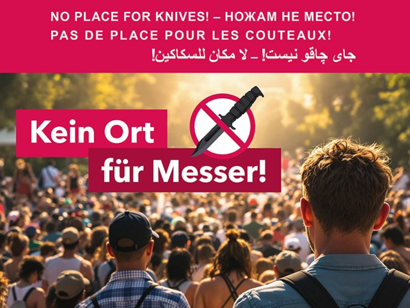 POL-KI: 250619.1 Kiel: Sicher durch die Kieler Woche 2025 - Kein Ort für Messer - Foto: presseportal.de