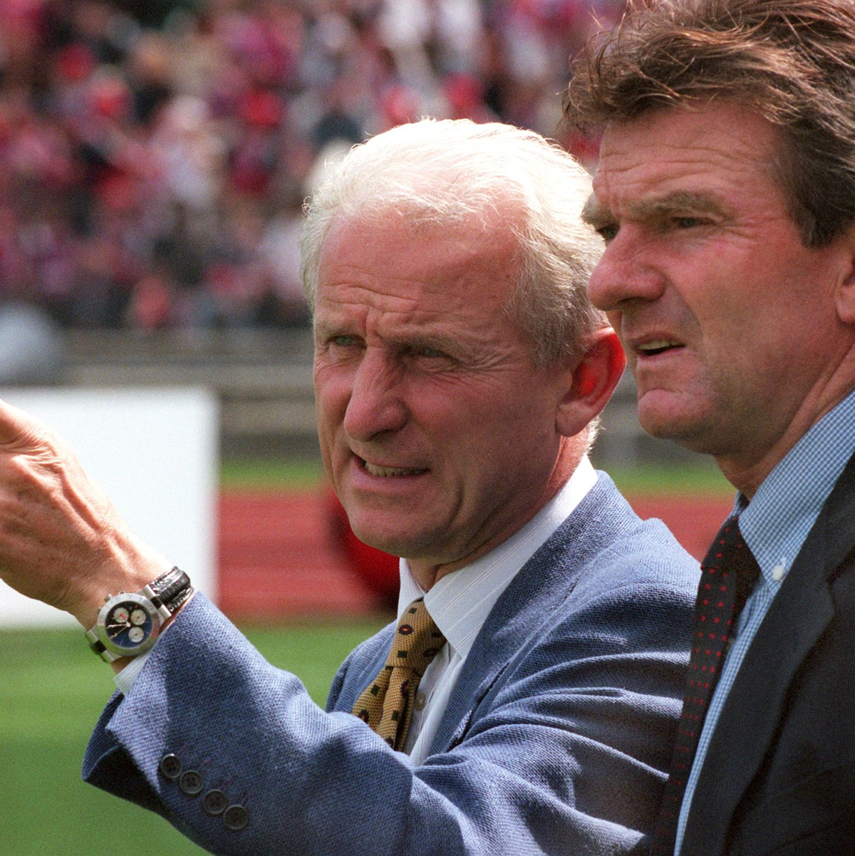 Egon Coordes (r) war auch Assistent von Giovanni Trapattoni. - Foto: -/dpa
