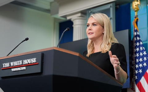 Die Pressesprecherin des Weißen Hauses, Karoline Leavitt, betont, Präsident Trump strebe stets Diplomatie an, würde aber auch - falls nötig - Stärke zeigen.  - Foto: Alex Brandon/AP/dpa