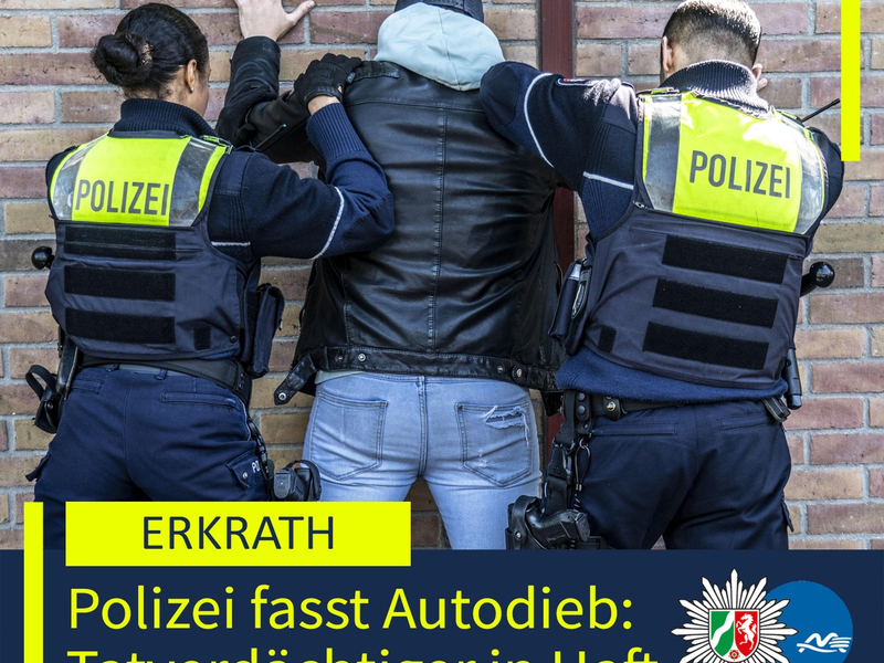 POL-ME: Auf frischer Tat: Polizei fasst Autodieb - 2506087 - Foto: presseportal.de