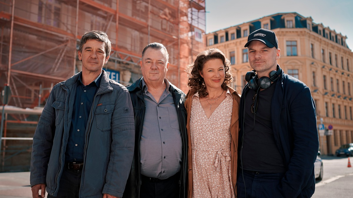 Drehstart zum Finale der MDR-Polizeiruf 110-Trilogie aus Halle: Koitzsch und Lehmann ermitteln noch einmal an der Saale - Foto: presseportal.de