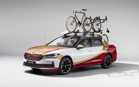 Škoda L&K 130: Azubi Car Nr. 10 feiert 130 Jahre Škoda und seine enge Verbindung zum Radsport - Foto: presseportal.de