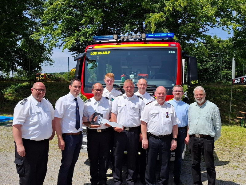 FW Lügde: Feierliche Einweihung und Übergabe des neuen Mittleren Löschfahrzeugs (MLF) in Falkenhagen - Foto: presseportal.de