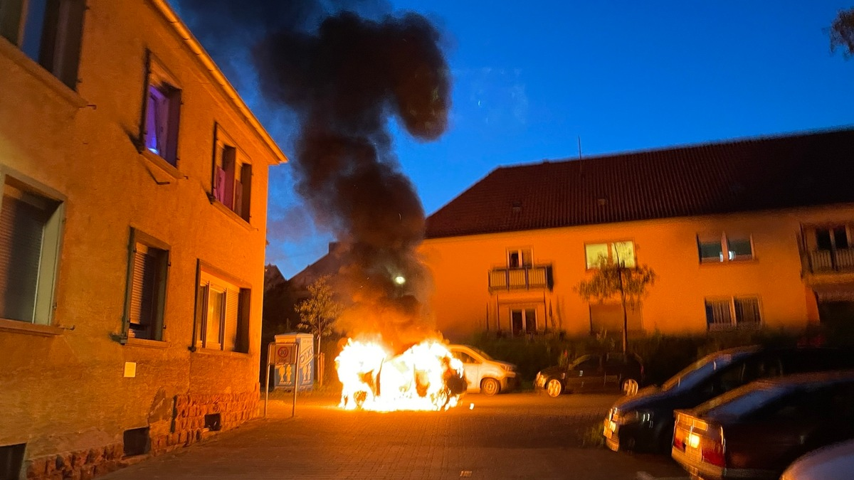 POL-PPWP: Fahrzeugbrand - Foto: presseportal.de