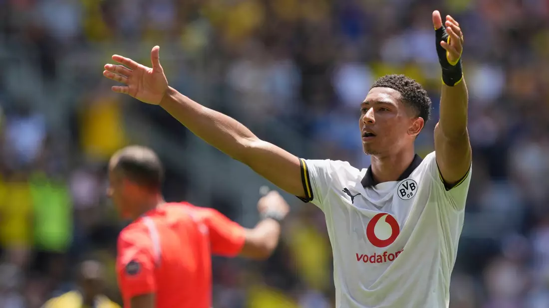 Jobe Bellingham gelang sein Premieren-Tor für den BVB - Bild: Carolyn Kaster/AP/dpa