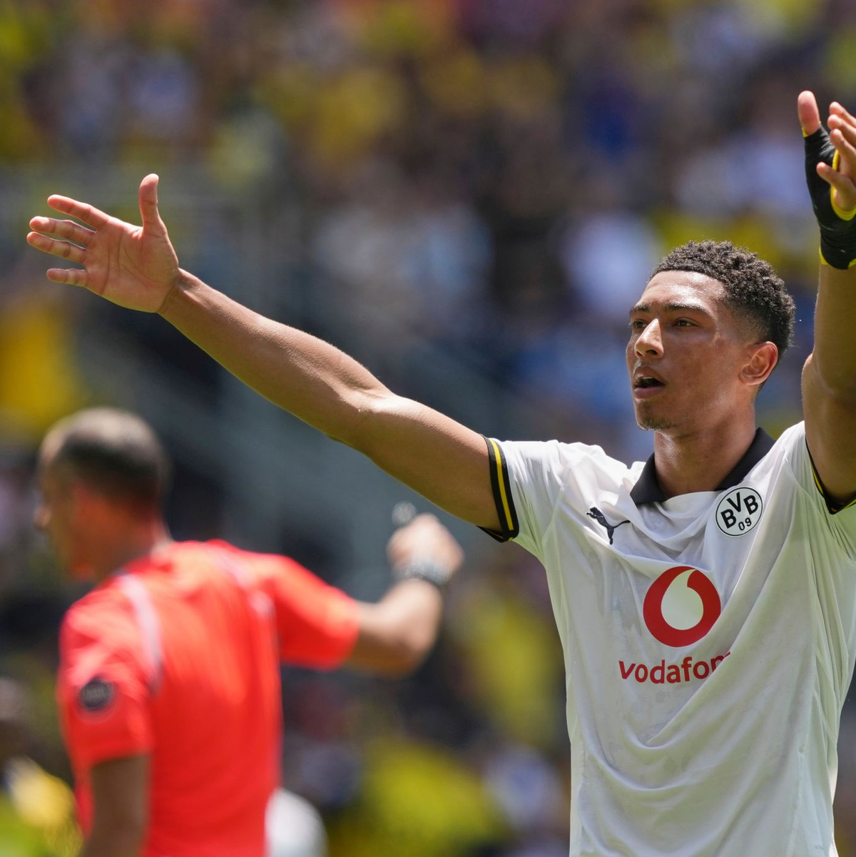 Jobe Bellingham gelang sein Premieren-Tor für den BVB - Foto: Carolyn Kaster/AP/dpa