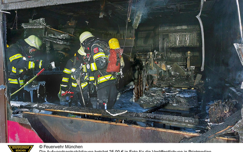 FW-M: Brand in Lokal (Freimann) - Foto: presseportal.de