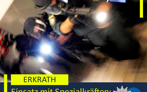 POL-ME: Einsatz mit Spezialkräften: Polizei nimmt 23-Jährigen fest - 2506091 - Foto: presseportal.de