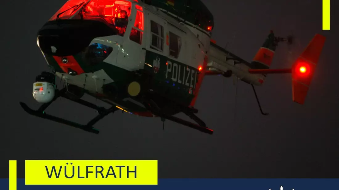 POL-ME: Einsatz mit dem Polizeihubschrauber: Polizei fasst mutmaßliche Autoaufbrecher - 2506092 - Bild: presseportal.de