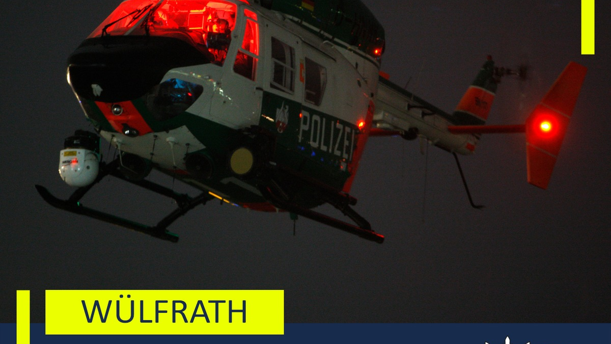POL-ME: Einsatz mit dem Polizeihubschrauber: Polizei fasst mutmaßliche Autoaufbrecher - 2506092 - Foto: presseportal.de