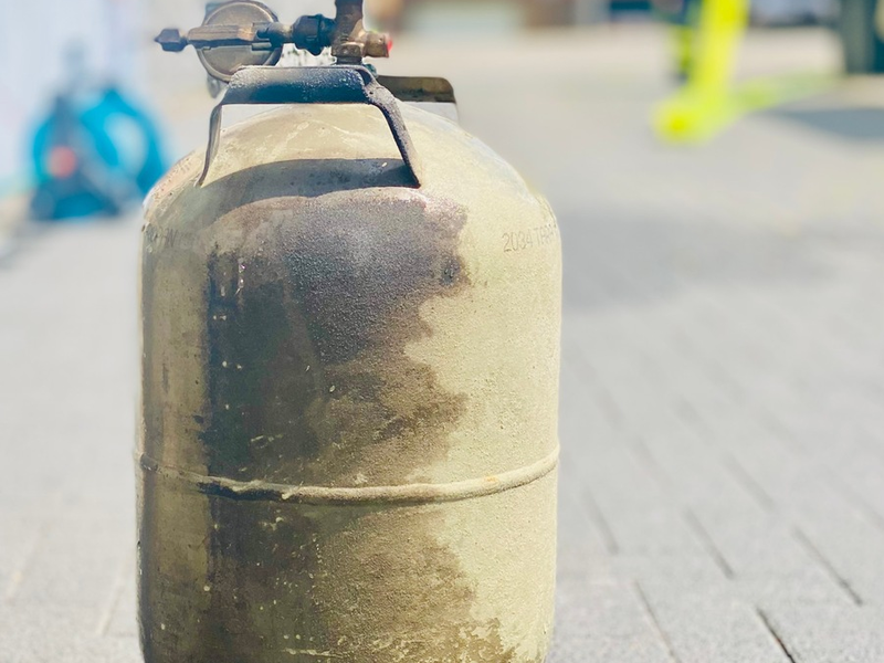 FW-MK: Brennende Propangasflasche in Sümmern - Foto: presseportal.de