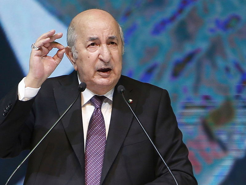 Algeriens Präsident Abdelmadjid Tebboune reagierte betroffen. - Foto: STR/AP/dpa
