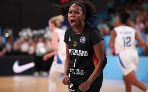 Leonie Fiebich konnte gegen Großbritannien auch mal verschnaufen. - Foto: Christian Charisius/dpa