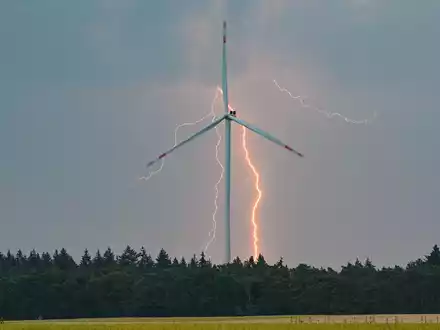 Die Gewitter können auch Starkregen mit sich bringen. (Archivbild) - Foto: Patrick Pleul/dpa