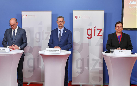 Pressekonferenz: Deutsche Gesellschaft für Internationale Zusammenarbeit am 23.06.2025 - Foto: über dts Nachrichtenagentur Pressekonferenz: Deutsche Gesellschaft für Internationale Zusammenarbeit am 23.06.2025 - Foto: über dts Nachrichtenagentur