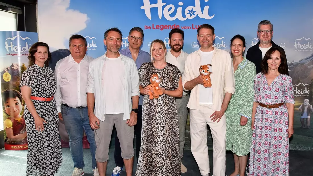Ausgelassen-fröhliche Stimmung bei der Premiere von HEIDI - DIE LEGENDE VOM LUCHS in München / Ab 26.6. im Kino - Bild: presseportal.de